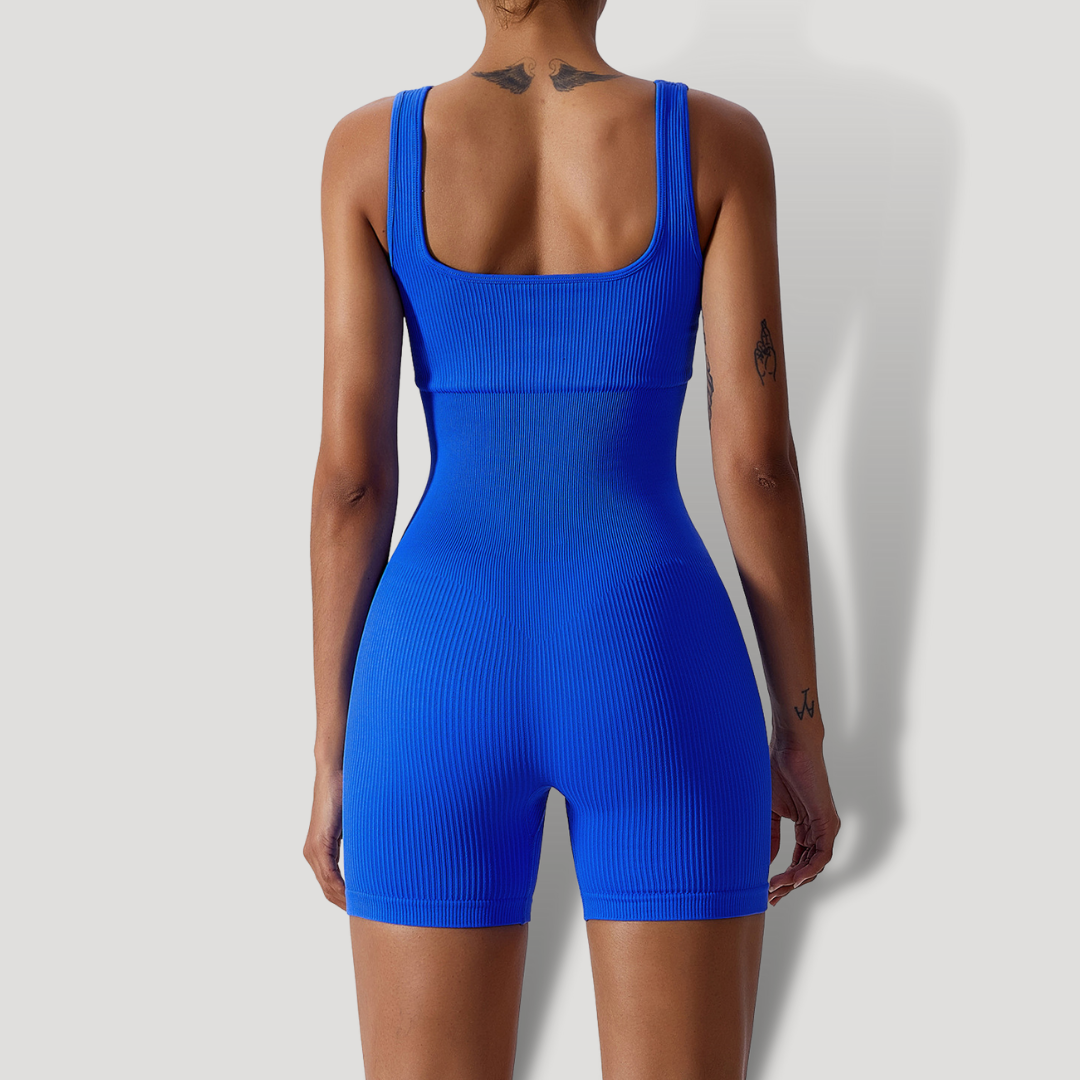 אוברול ריב בד מחטב קצר