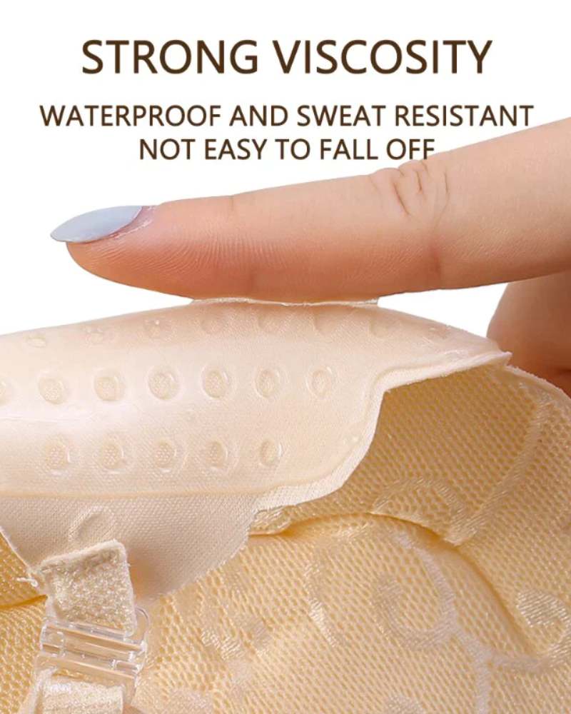 חזיית סיליקון נדבקת עם תחרה